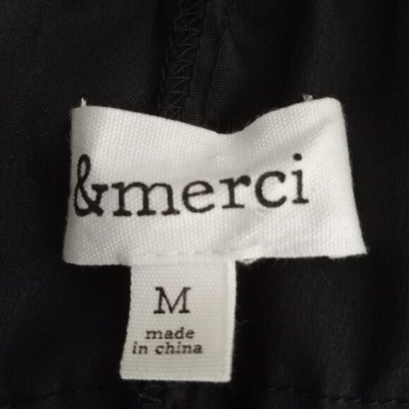 &merci Black Tiered Ruffle Maxi Dress Adjustable Spaghetti Strap - Picture 6 of 7